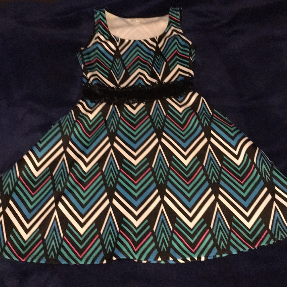 Multi colored sleeveless dress